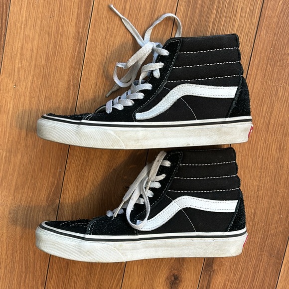 Black Sk8 Hi-Top Vans - 6.5 - Picture 3 of 7